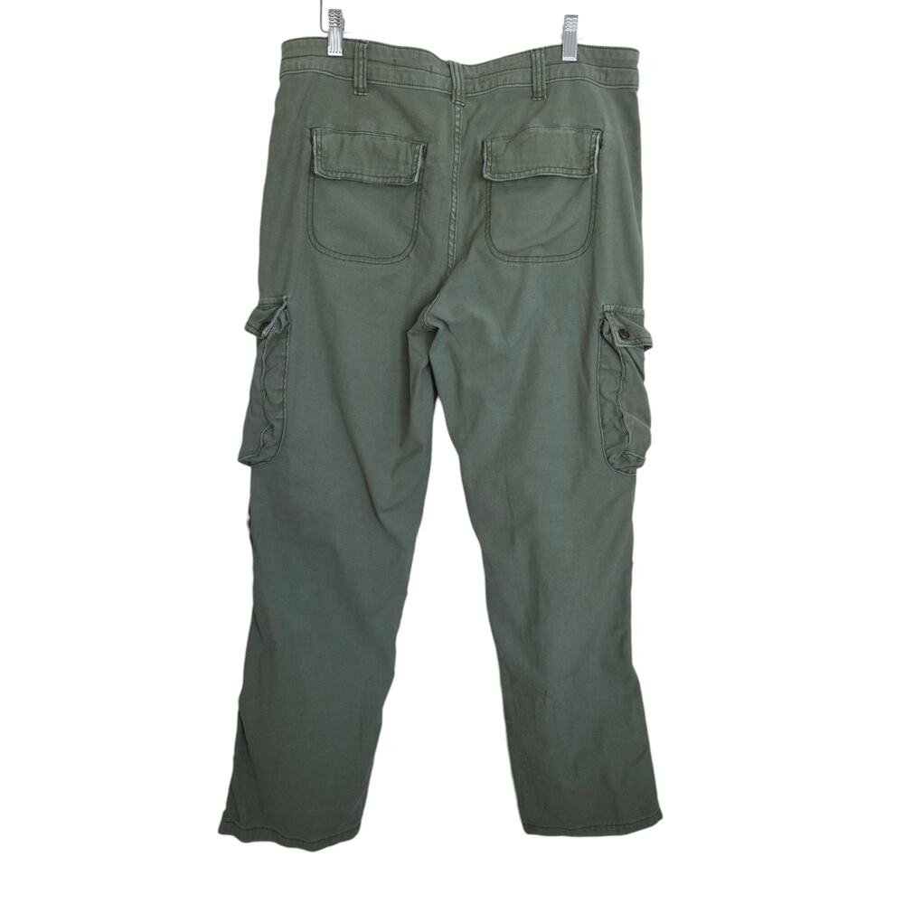Anthropologie Pilcro Utility Cargo Pants Olive Green Distressed Sz 29 Gorpcore - Picture 4 of 15